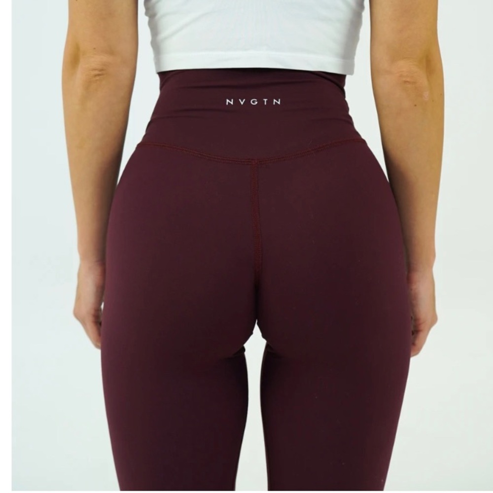 NVGTN Burgundy Signature Leggings SM